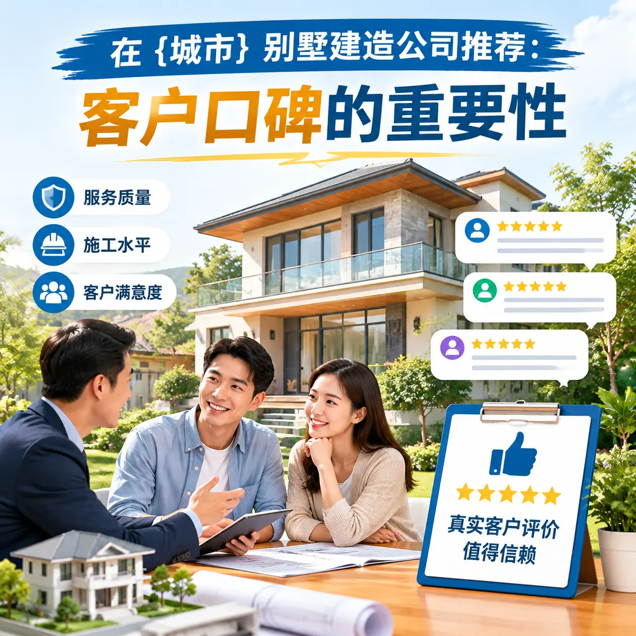 在 瓮安 别墅建造公司推荐：客户口碑的重要性