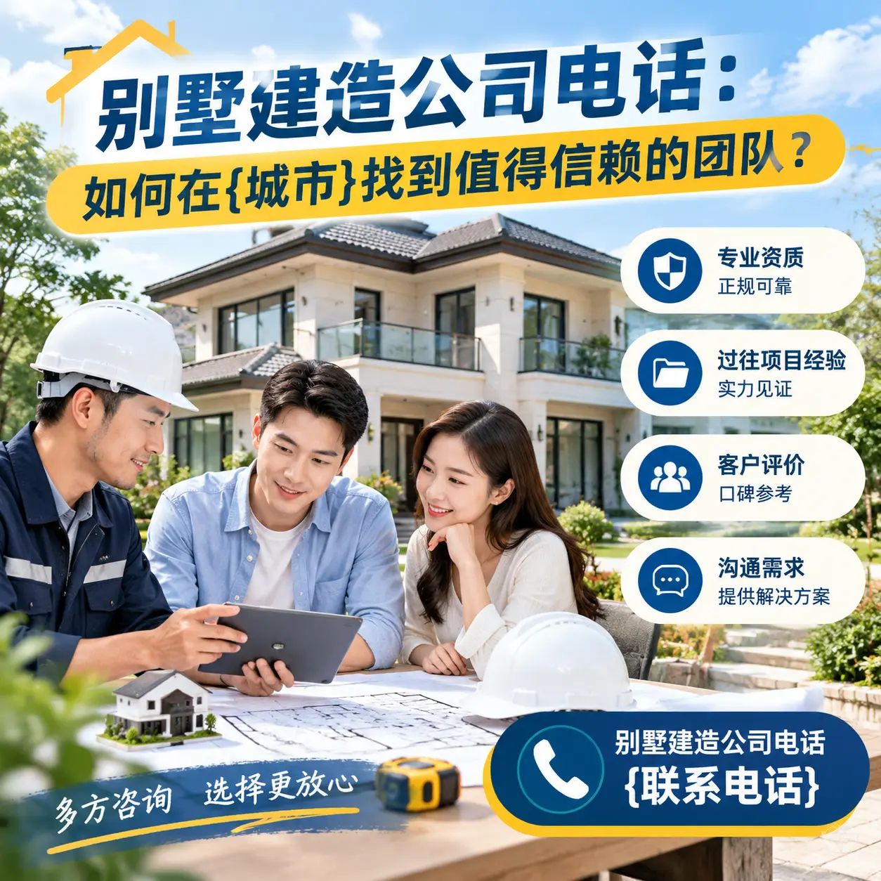别墅建造公司电话：如何在瓮安找到值得信赖的团队？