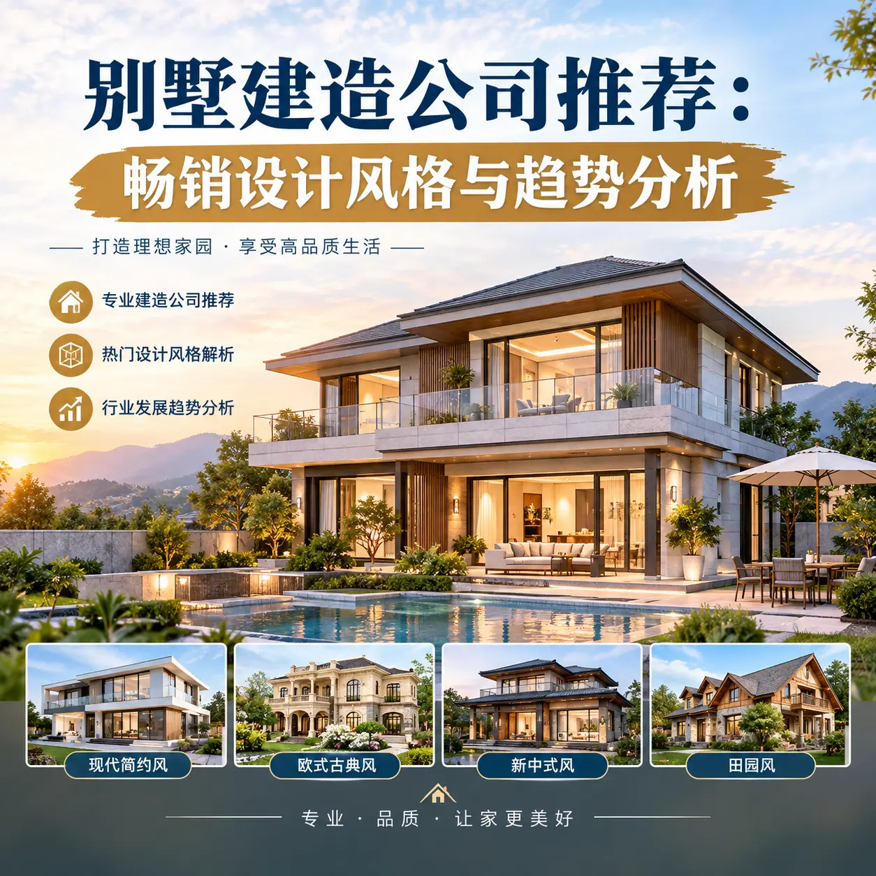 别墅建造公司推荐: 瓮安 畅销设计风格与趋势分析