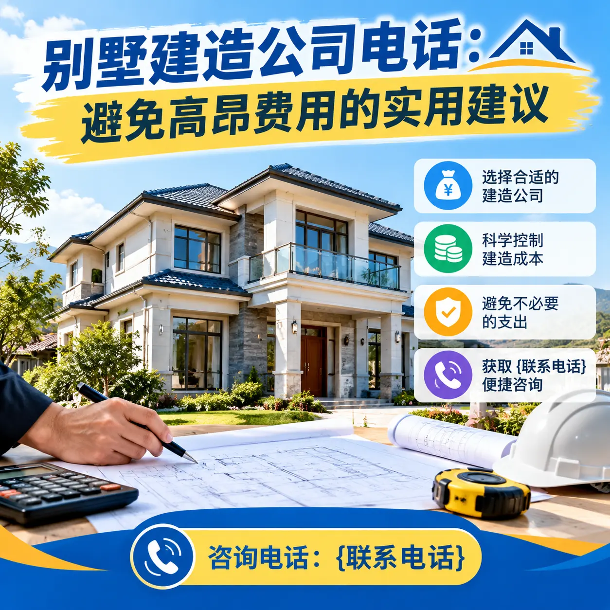 瓮安别墅建造公司电话:避免高昂费用的实用建议