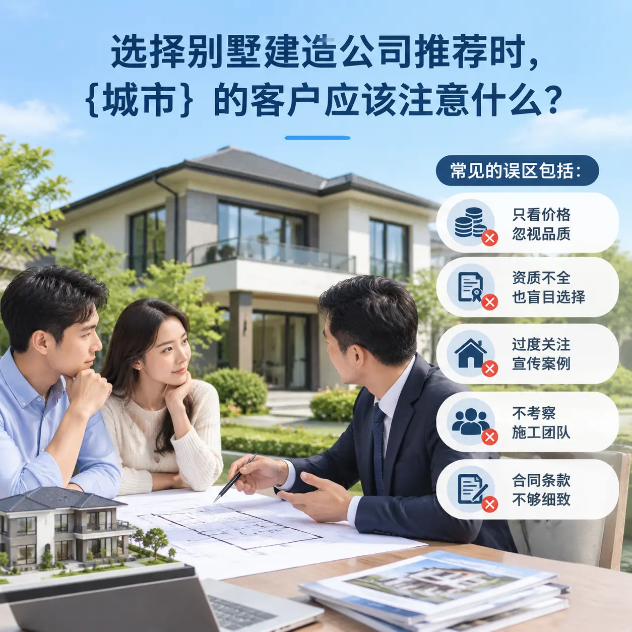 选择别墅建造公司推荐时,瓮安 的客户应该注意什么?