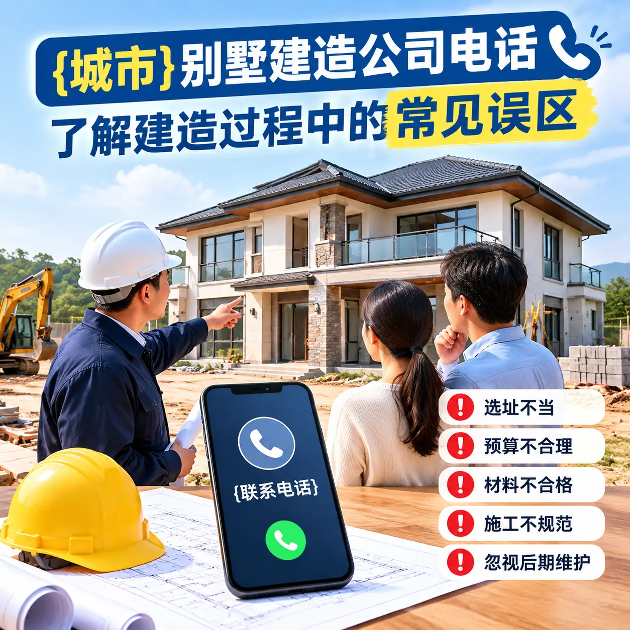 瓮安别墅建造公司电话，了解建造过程中的常见误区