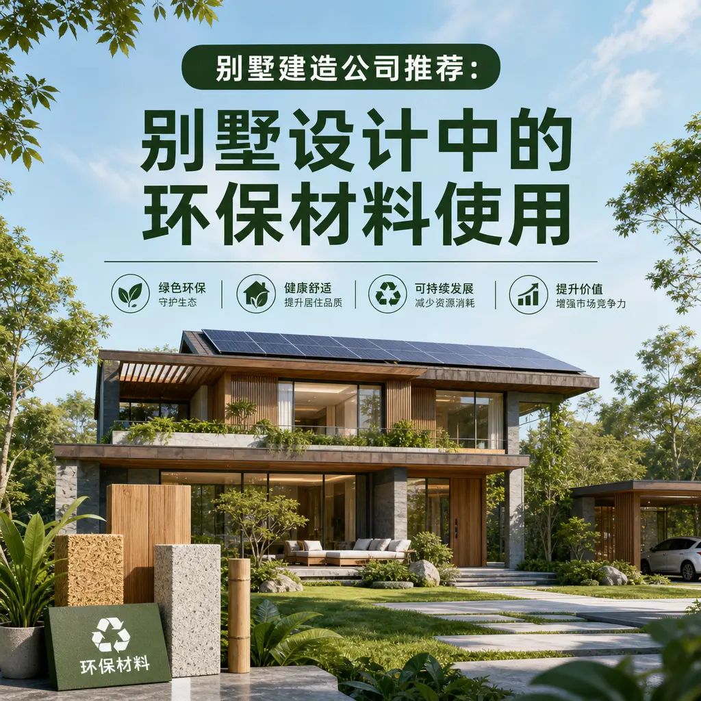 别墅建造公司推荐: 瓮安 别墅设计中的环保材料使用