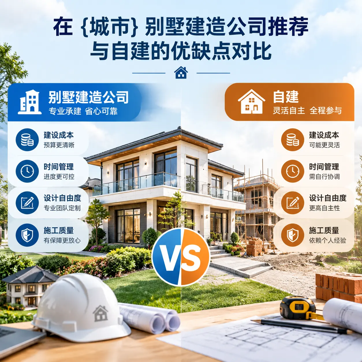 在 瓮安 别墅建造公司推荐与自建的优缺点对比